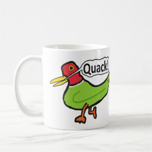 Funny Duck Quacking Coffee Mug