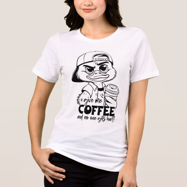 Funny Duck Quote Sarcastic Humor for Duck Lovers Tri-Blend Shirt (Front)