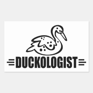 Funny Duck Rectangular Sticker