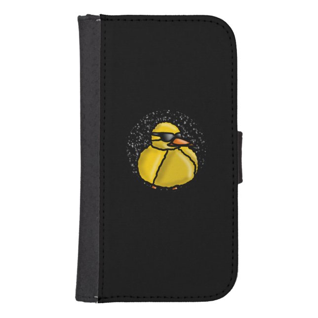 funny duck samsung galaxy wallet case (Front)