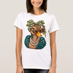 Funny Duck Shirt, Glamorous Duck Graphic Tee