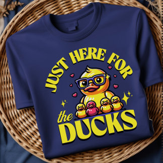 Funny Duck Shirt Just Here For The Ducks Pun
