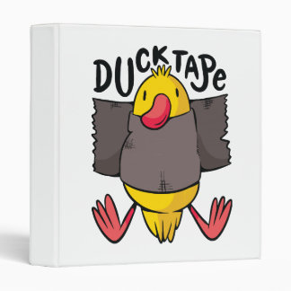 Funny Duck Tape 3 Ring Binder