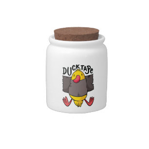 Funny Duck Tape Candy Jar