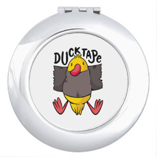 Funny Duck Tape Compact Mirror