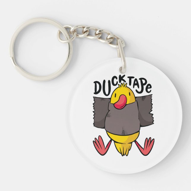 Funny Duck Tape Keychain (Front)