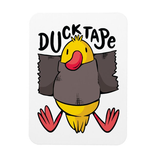 Funny Duck Tape Magnet (Vertical)