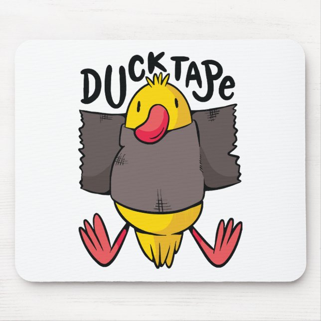 Funny Duck Tape Mouse Pad (Front)