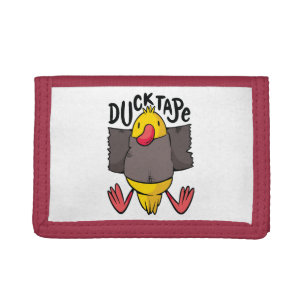 Funny Duck Tape Tri-fold Wallet