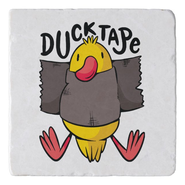 Funny Duck Tape Trivet (Front)