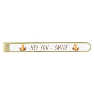 Funny Duck Tie Bar Smile - Your Text