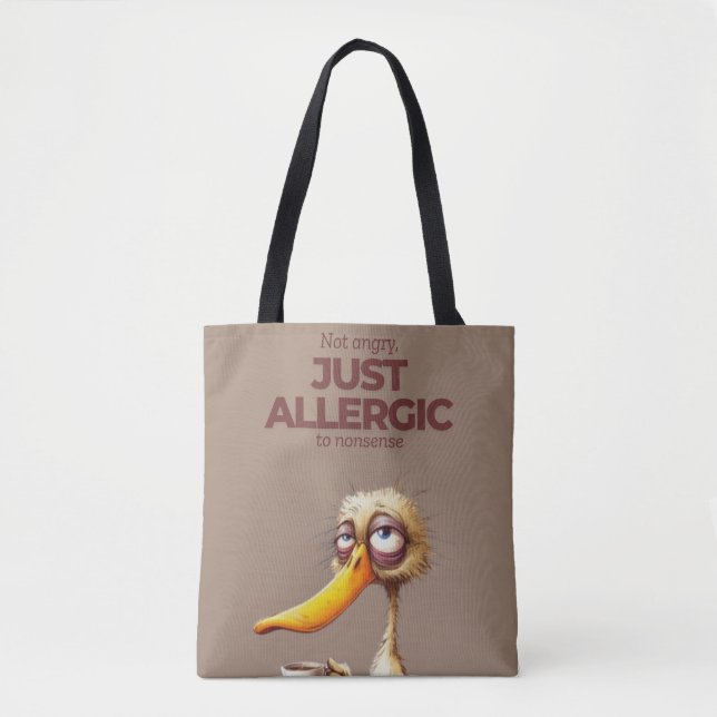 Funny Duck Tote Bag (Front)