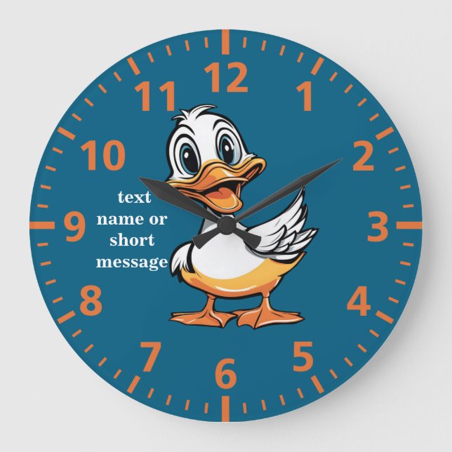Funny duck Wall Clock (Front)