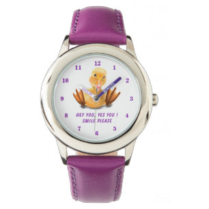 Funny Duck Watch Smile Custom Text Name
