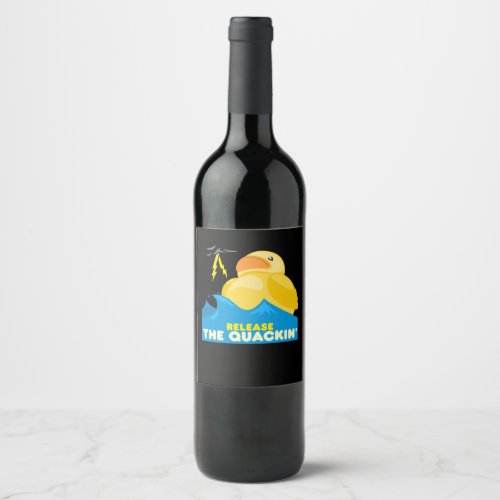Funny Duck Wine Label