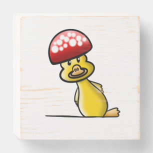 Funny duck wooden box sign