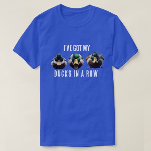 Funny Ducks in a Row T_Shirt