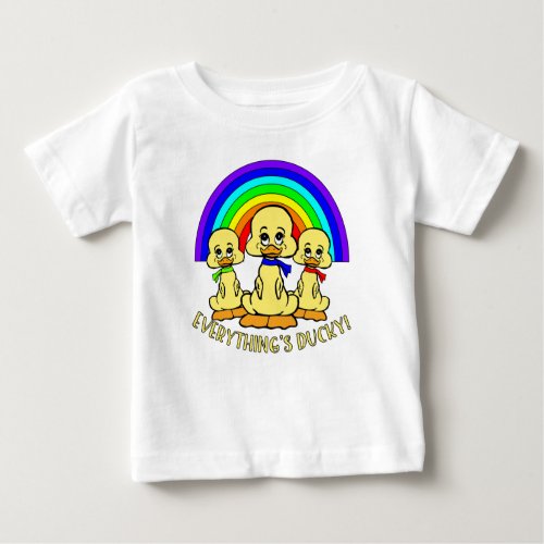 FUNNY DUCKS RAINBOWCORE  BABY T_Shirt