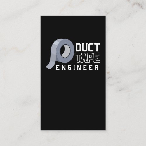 Funny Duct Tape Engineer Lazy Husband Father Business Card