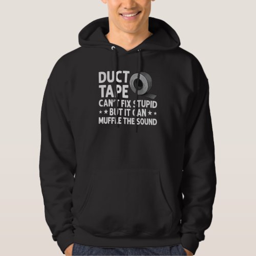 Funny Duct Tape For Men Women Duct Tape Lover Hand Hoodie
