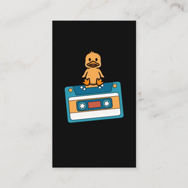 Funny Duct Tape Humor Duck Cute Animal Business Card (Front)