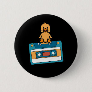 Funny Duct Tape Humor Duck Cute Animal Button