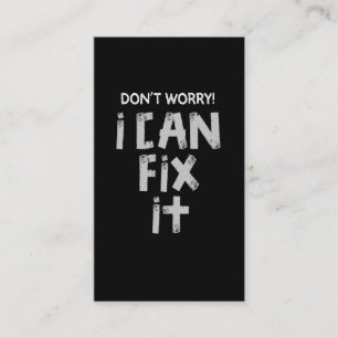 Funny Duct Tape Joke Lazy Sarcastic Husband Father Business Card