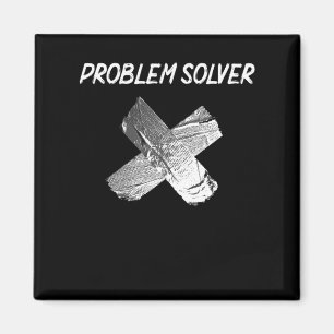 Funny Duct Tape Joke Lazy Sarcastic Husband Father Magnet