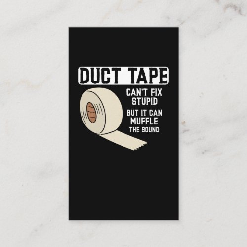 Funny Duct Tape Joke Men Husband Father Business Card