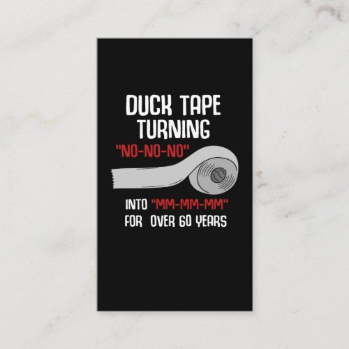 Funny Duct Tape Lazy Husband Father Grandpa Business Card