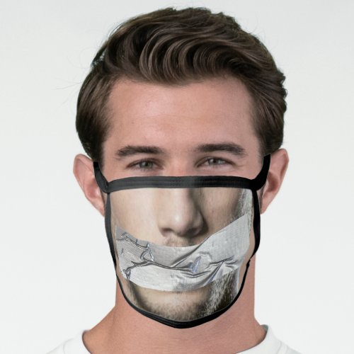 Funny Duct Tape over Mouth Face Mask