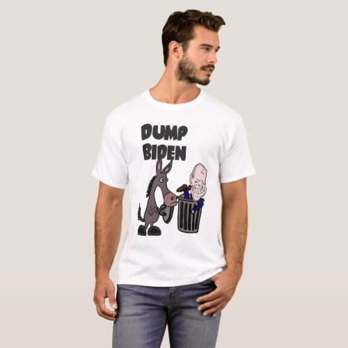 Funny Dump Joe Biden Cartoon T_Shirt
