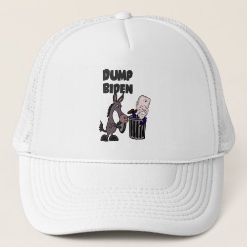 Funny Dump Joe Biden Cartoon Trucker Hat