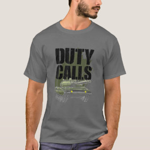 Funny Duty Calls Gift For Kids Boys Girls Cool Mil T-Shirt