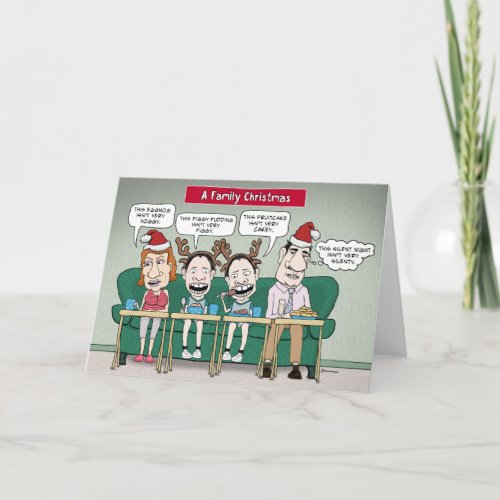 Funny Dysfunctional Family Christmas Card