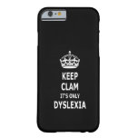Funny Dyslexia Barely There Iphone 6 Case at Zazzle
