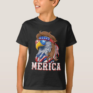 Funny Eagle Mullet 4th Of July Usa American Flag M T-Shirt