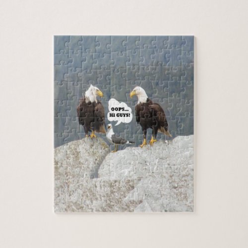 Funny Eagles and Seagull Jigsaw Puzzle