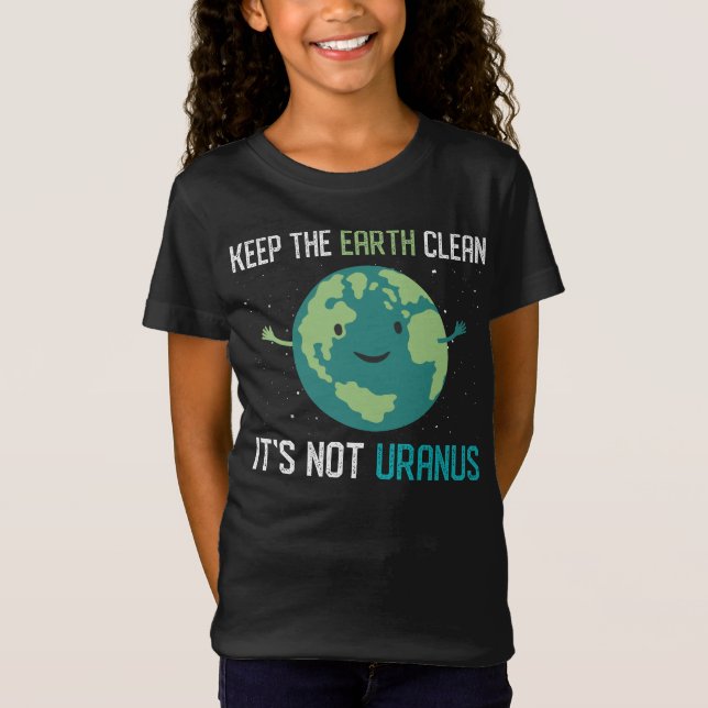 Funny Earth Day Climate Change Save The Planet T-Shirt (Front)
