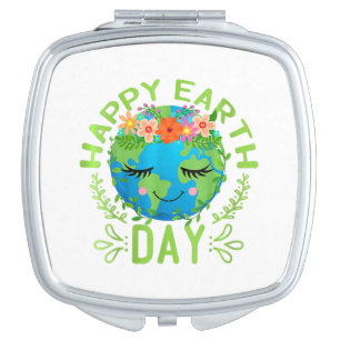 Funny Earth Day Quote Earth Cool Happy Earth Day Compact Mirror