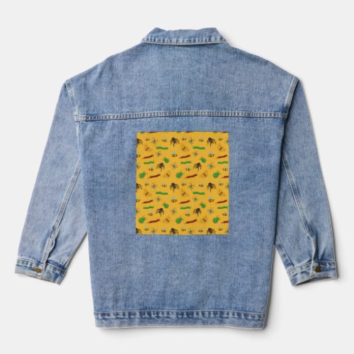 Funny Easily Distracted by Bugs for Bug Lovers  Denim Jacket