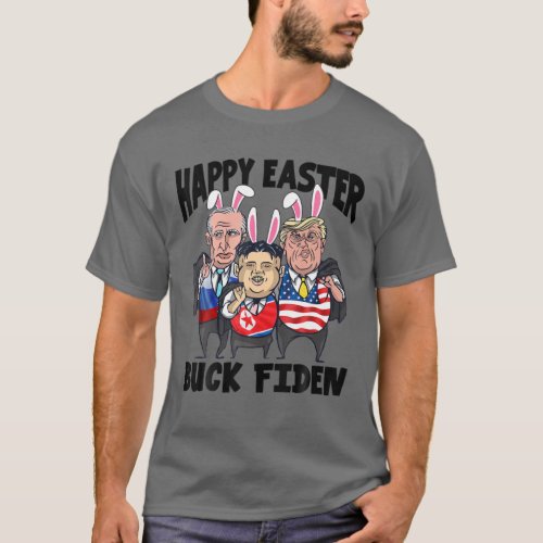 Funny Easter Bunny Anti Biden Happy Easter Lets G T_Shirt