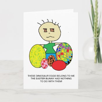 Funny Easter Bunny Card by shopfullofslogans at Zazzle