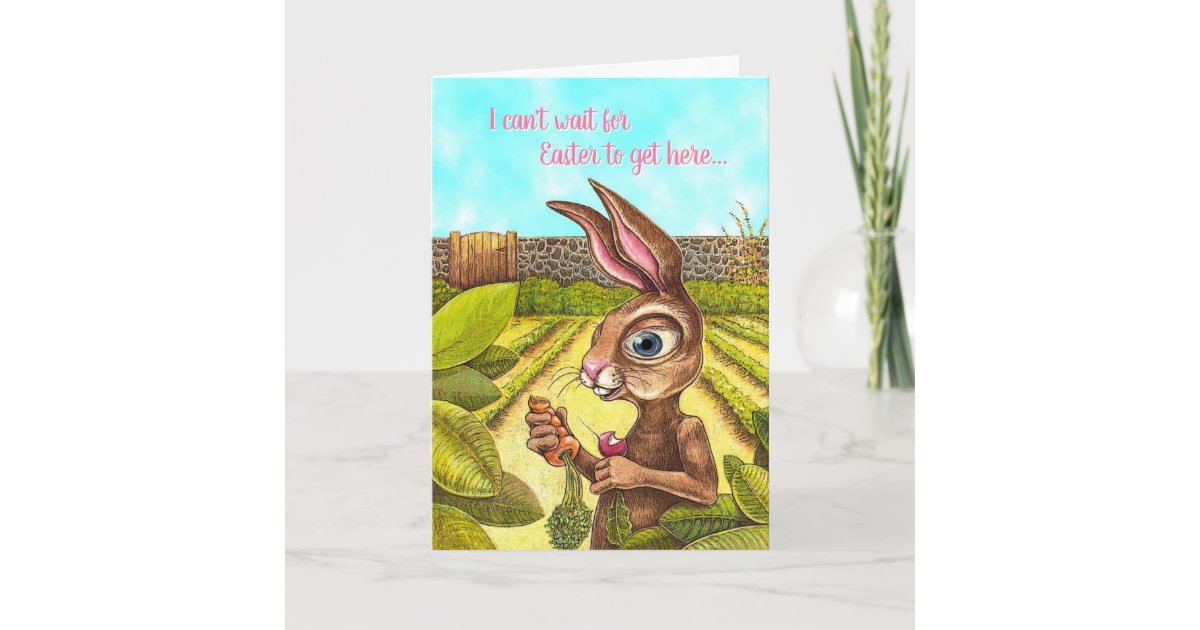 Funny Easter Bunny Card | Zazzle