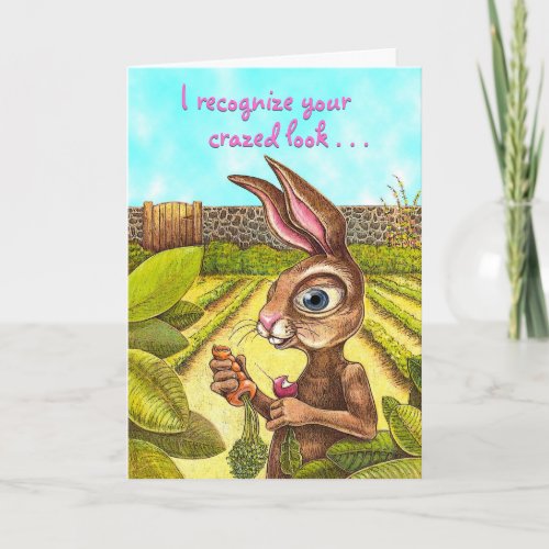 Funny Easter Bunny Card