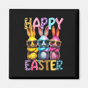Funny Easter Bunny Cool Bunnies Happy Easter Kids Magnet
