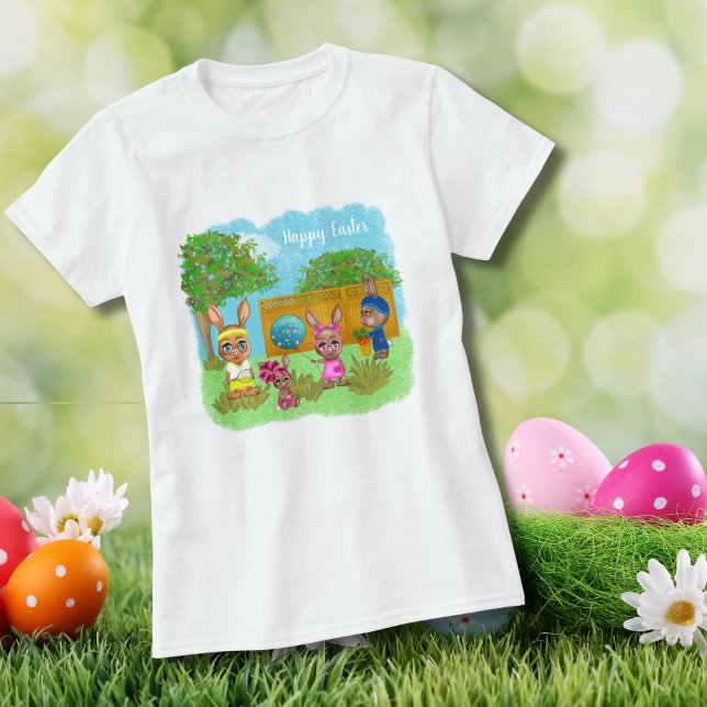 Funny Easter Bunny Crew Customizable Happy Easter T-Shirt (Creator Uploaded)