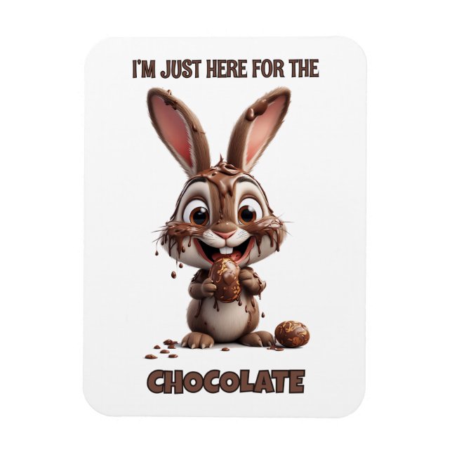 Funny Easter Bunny – Cute & Playful Easter Design Magnet (Vertical)