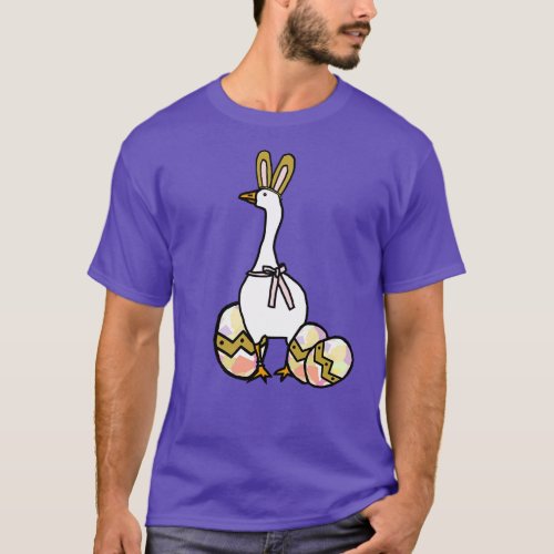 Funny Easter Bunny Ears on Gaming Goose T_Shirt