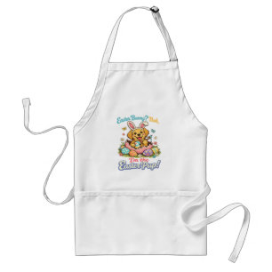 Funny Easter Bunny Ears Pet Lover Design Adult Apron